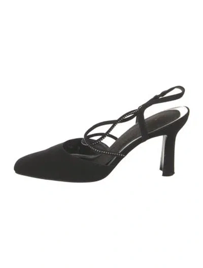 Pre-owned Stuart Weitzman Slingback Pumps In Black