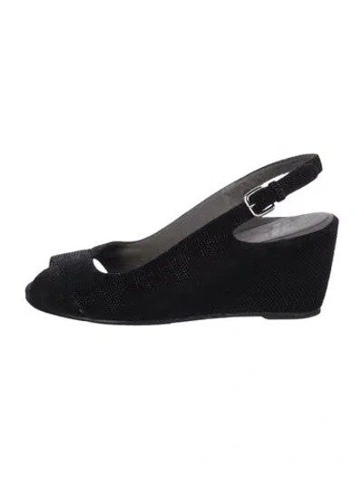 Pre-owned Stuart Weitzman Slingback Pumps In Black