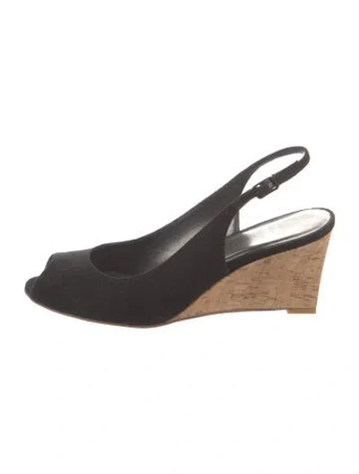 Pre-owned Stuart Weitzman Slingback Pumps In Black