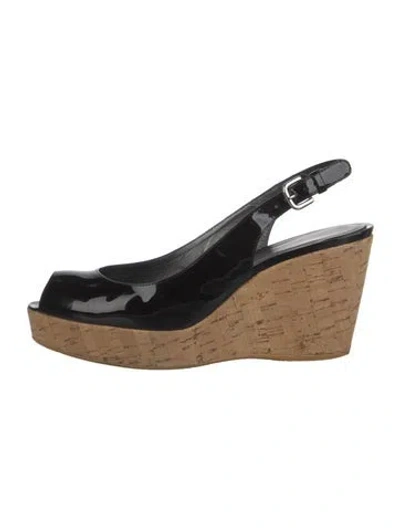 Pre-owned Stuart Weitzman Slingback Pumps In Black