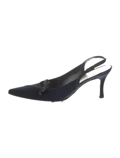 Pre-owned Stuart Weitzman Slingback Pumps In Blue