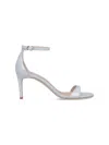Stuart Weitzman Sandals "nudist Ii 75" In Silver