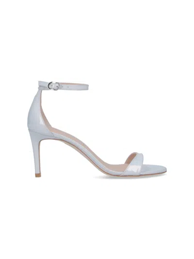 Stuart Weitzman Slingback Sandals Nudist Ii 75 In White