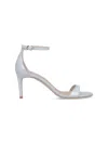Stuart Weitzman Sandals "nudist Ii 75" In Silver