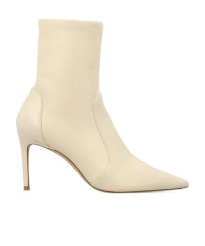 Stuart Weitzman Slip-on Ankle Boots In Nude