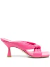 Stuart Weitzman Slip-on Square-toe Sandals In Pink