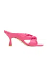 Stuart Weitzman Slip-on Square-toe Sandals In Pink