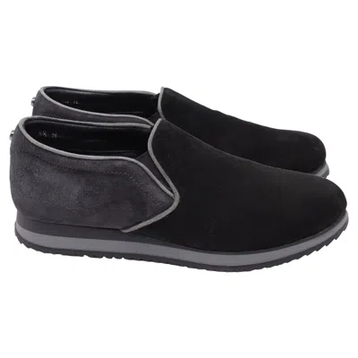 Stuart Weitzman Slip-on Sneakers In Black Suede