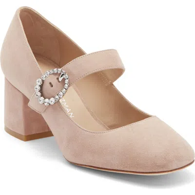 Stuart Weitzman Sloane Mary Jane Pump In Pink