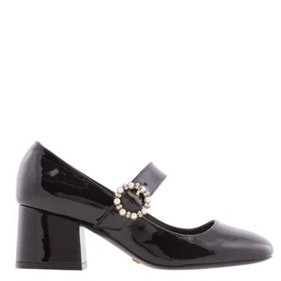 Stuart Weitzman Sloane Patent Mary Jane Pumps In Black