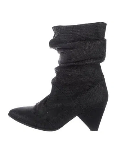 Pre-owned Stuart Weitzman Slouch Boots In Blue