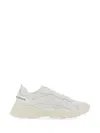 Stuart Weitzman White Sneakers With Logo Embroidery On The Side And Logo Patch On The Heel In Leather And Mesh Woman In White