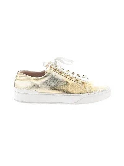 Pre-owned Stuart Weitzman Sneakers In Gold