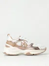 Stuart Weitzman Multicolor Sneakers With Logo Embroidery On The Side And Logo Patch On The Heel In Leather And Mesh  In Weiss 1