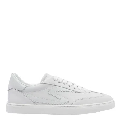 Stuart Weitzman Runaround Sneakers In White