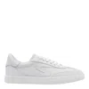 Stuart Weitzman Runaround Leather Low-top Sneakers In White