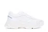 Stuart Weitzman Logo-patch Mesh Chunky Sneakers In White