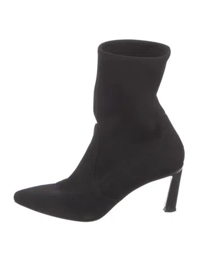 Pre-owned Stuart Weitzman Sock Boots In Black