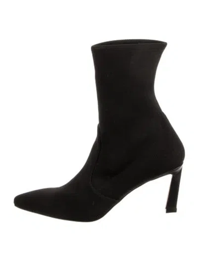 Pre-owned Stuart Weitzman Sock Boots In Black