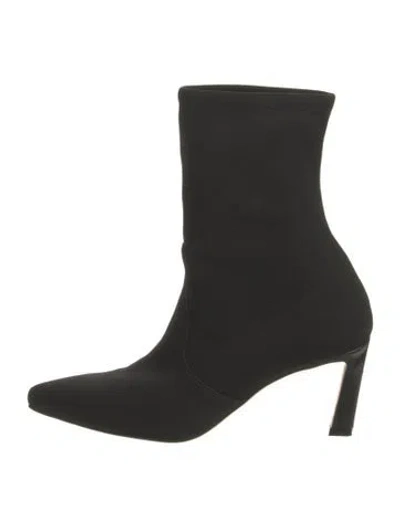 Pre-owned Stuart Weitzman Sock Boots In Black