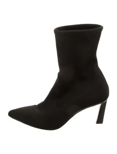 Pre-owned Stuart Weitzman Sock Boots In Black