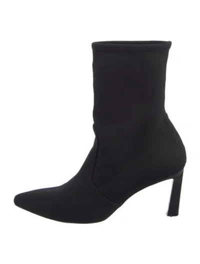 Pre-owned Stuart Weitzman Sock Boots In Black