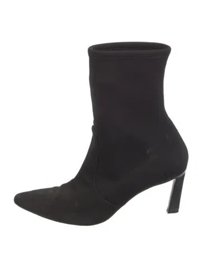 Pre-owned Stuart Weitzman Sock Boots In Black