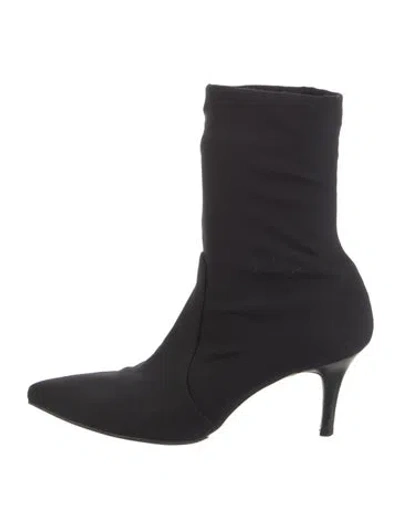 Pre-owned Stuart Weitzman Sock Boots In Black