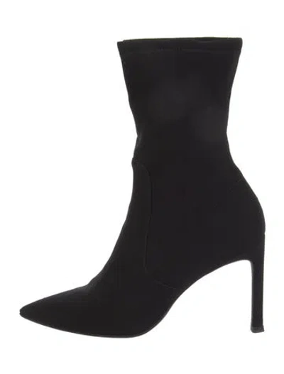 Pre-owned Stuart Weitzman Sock Boots In Black
