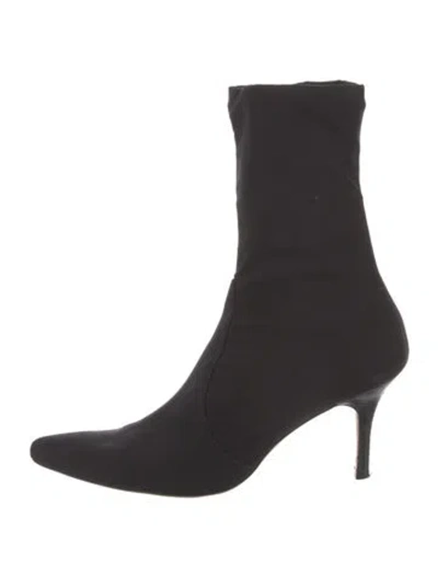 Pre-owned Stuart Weitzman Sock Boots In Black