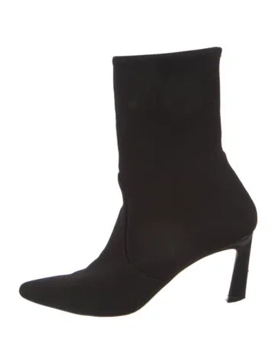 Pre-owned Stuart Weitzman Sock Boots In Black