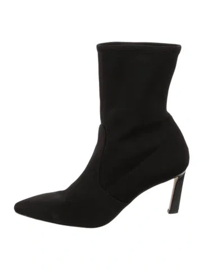 Pre-owned Stuart Weitzman Sock Boots In Black