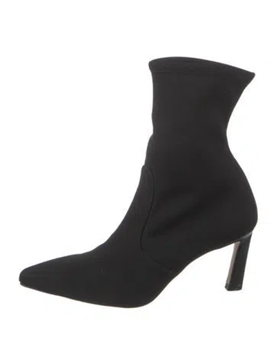 Pre-owned Stuart Weitzman Sock Boots In Black