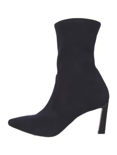Pre-owned Stuart Weitzman Sock Boots In Blue