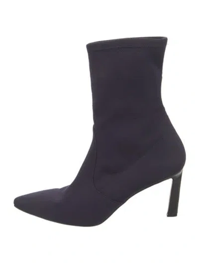 Pre-owned Stuart Weitzman Sock Boots In Blue