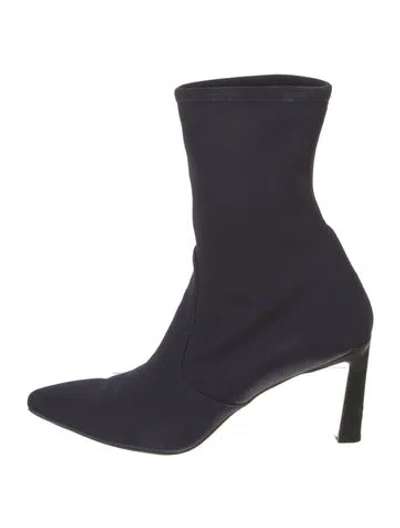 Pre-owned Stuart Weitzman Sock Boots In Purple