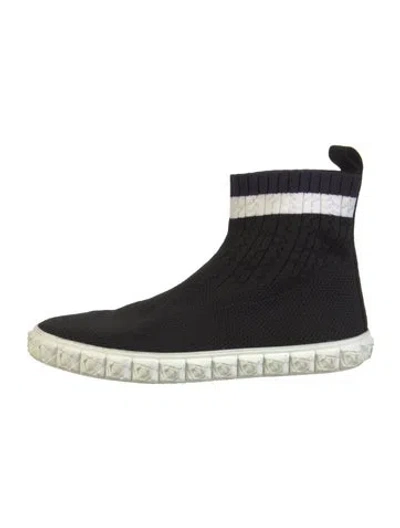 Pre-owned Stuart Weitzman Sock Sneakers In Black