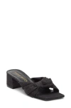 Stuart Weitzman Sofia 45 Slide Sandal In Black