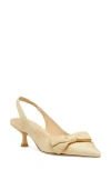 Stuart Weitzman Sofia 50 Pumps Women's Us 6 Wheat Slingback Kitten Heel Zpo1864