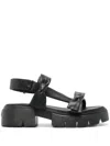 Stuart Weitzman Sofia Nolita Slingback-sandalen Aus Leder Mit Schleife In Blk Black