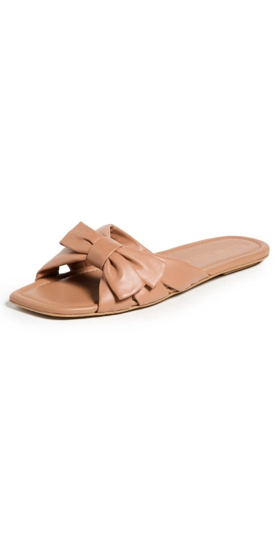 Stuart Weitzman Sofia Slides Tan