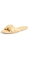 STUART WEITZMAN SOFIA SLIDES WHEAT