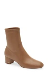 Stuart Weitzman Sofia Stretch Bootie In Brown