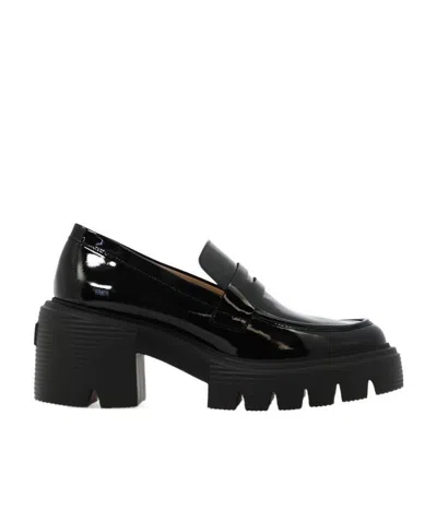 STUART WEITZMAN SOHO 60MM PLATFORM LEATHER LOAFERS