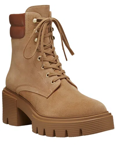 Stuart Weitzman Soho Lace-up Suede Bootie In Animal Print
