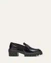 Stuart Weitzman Soho Platform Loafer In Black