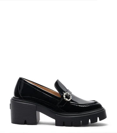 Stuart Weitzman 60mm Leather Loafers In Black