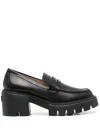 Stuart Weitzman Chunky-sole Leather Loafers