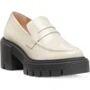 Stuart Weitzman Beige Leather Moccasin Rubber Sole In Dune Spazzolato Leather