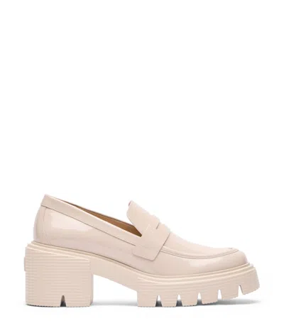 Stuart Weitzman Soho Loafer Shoes In Nude